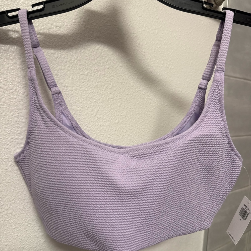 Old Navy Purple Ribbed Swim Top
